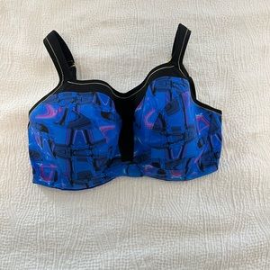 Panache wire sports bra with two-way straps size 32H